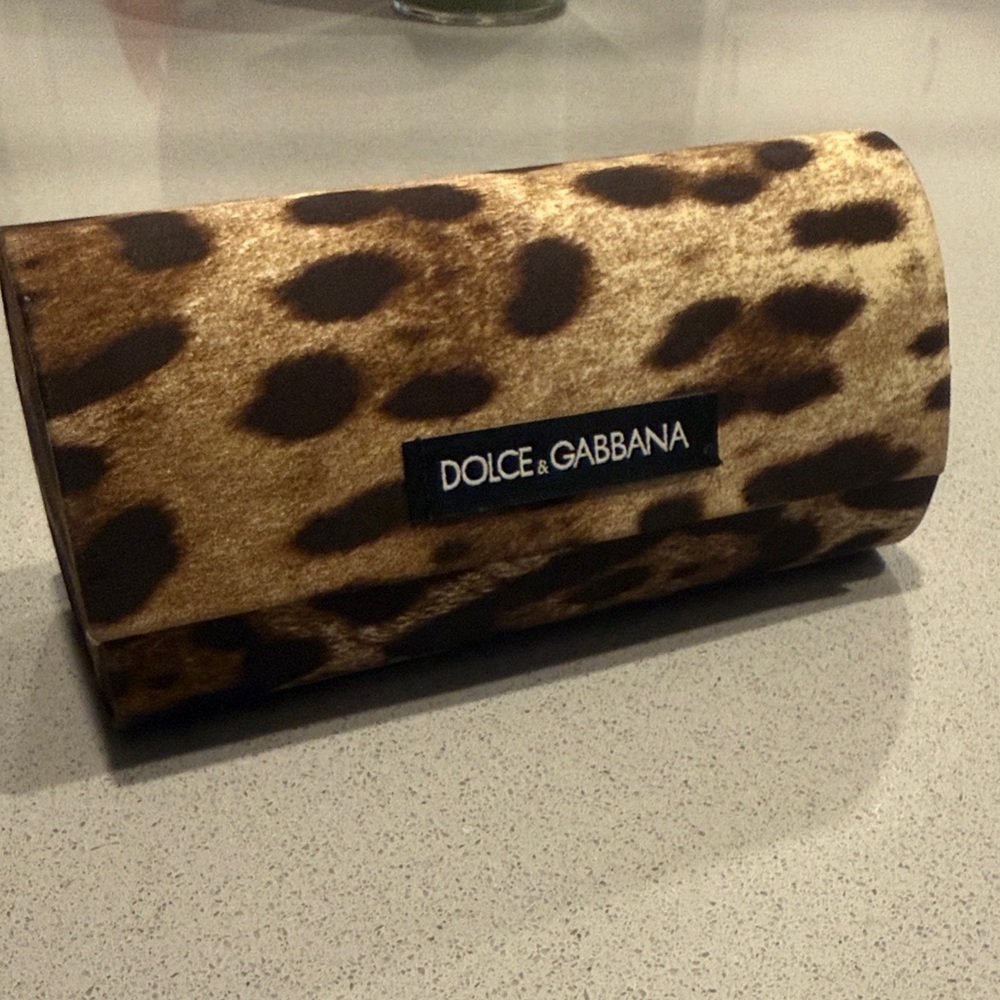 Dolce & Gabbana Leopard Print Sunglass Case